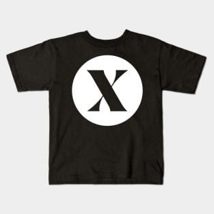 X (Letter Initial Monogram) Kids T-Shirt